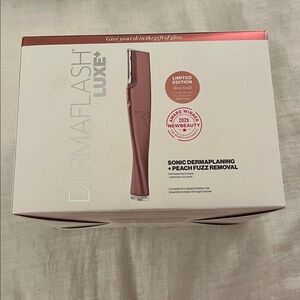 Never opened Dermaflash Luxe Sonic Dermaplaning Device in Rose Gold